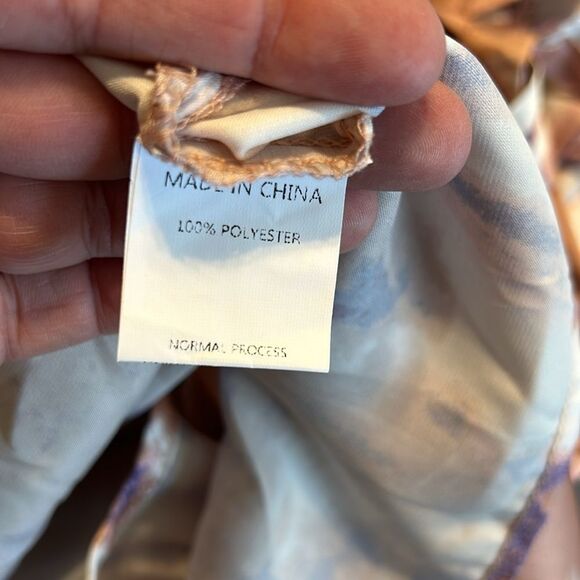 SIMPLEE Large Boho Tie Dye Spaghetti Strap Cami Dress Multicolor Women NWT Wrap - Picture 10 of 11